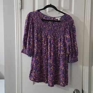 2x floral blouse